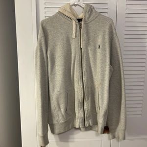 Men’s Gray Polo Hoodie